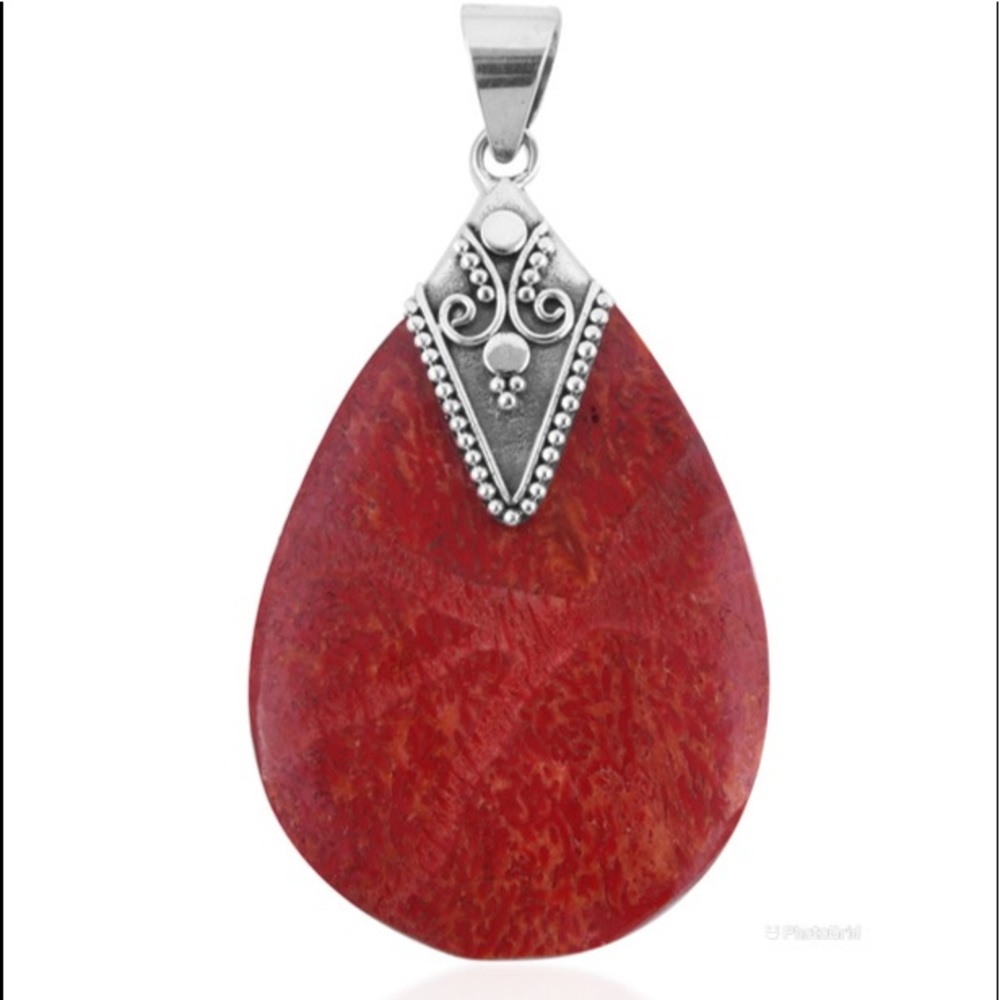 Sponge Coral Pendant in Sterling Silver